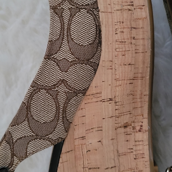 Coach ferry signature platform wedge sandal - Picture 8 of 8